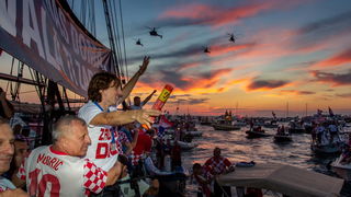 Veličanstven doček četvorice zadarskih Vatrenih od Gradskog mosta do Foruma
