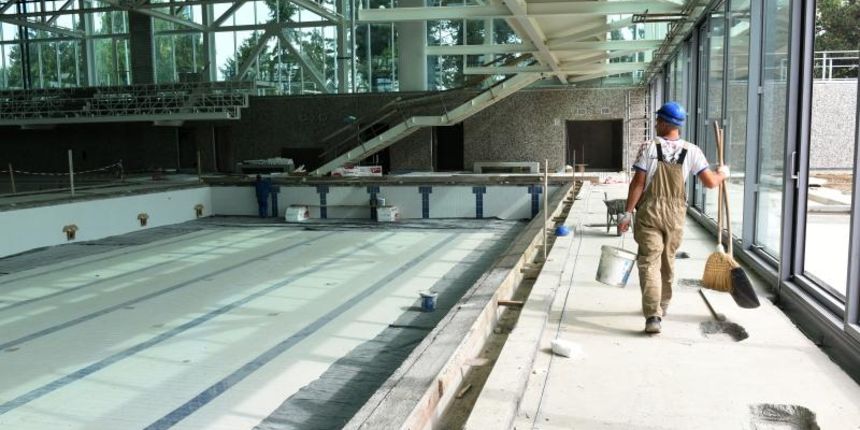 Zavrsni radovi na bazenu na Sveticama. Photo: Davor Visnjic/PIXSELL Autor Davor Visnjic/PIXSELL Ključne riječi svetice, gradiliste, radovi, bazen Zavrsni radovi na bazenu na Sveticama. Photo: Davor Visnjic/PIXSELL Autor Davor Visnjic/PIXSELL Ključne riječi svetice, gradiliste, radovi, bazen