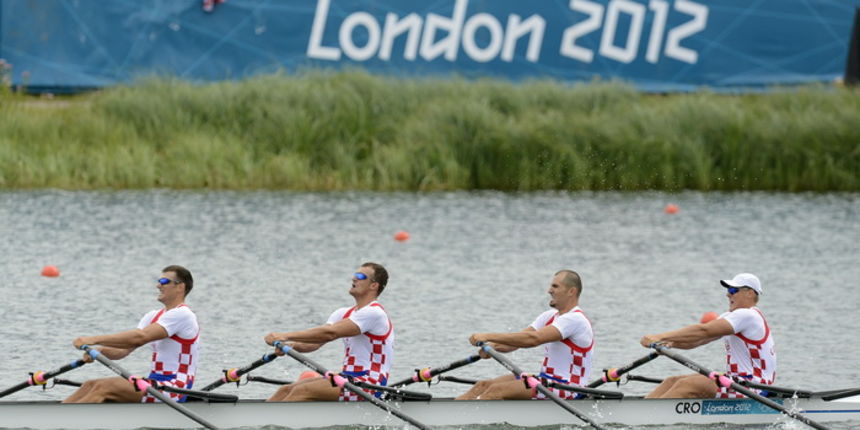 London, 010812.Jezero Eton Dorney.Hrvatski veslaci cetverac na parice polufinalna utrka tokom Olimpijskih Igra u Londonu.Na fotografiji: David Sain, braca Martin, Valent Sinkovic i Damir Martin.Foto: Drago Sopta / CROPIX London, 010812.Jezero Eton Dorney.Hrvatski veslaci cetverac na parice polufinalna utrka tokom Olimpijskih Igra u Londonu.Na fotografiji: David Sain, braca Martin, Valent Sinkovic i Damir Martin.Foto: Drago Sopta / CROPIX