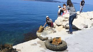 Velika akcija čišćenja podmorja u Bibinjama, foto: L.Banić