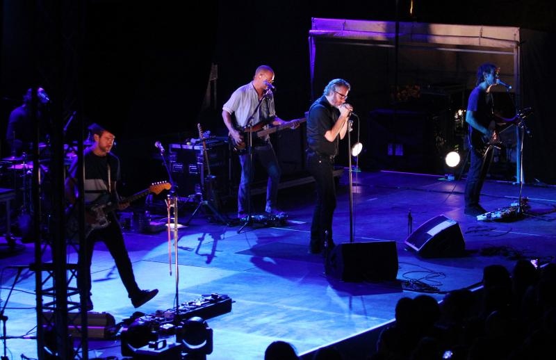 U sklopu prvog izdanja SuperUho Festivala na sibenskoj tvrdjavi sv Mihovila, na ljetnoj pozornici koncert je odrzao rock bend The National. Photo: Dusko Jaramaz/PIXSELL