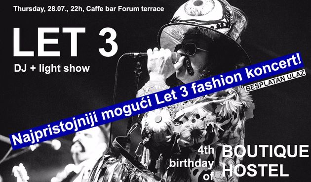 “Najpristojniji mogući” Let 3 praši za 4. rođendan Butique hostela Forum