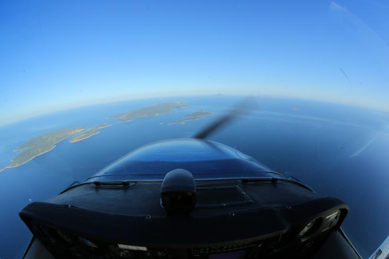 01.08.2013., Zadar – Fotografije panoramskog leta od Zadra do Medulina. Photo: Filip Brala/PIXSELL Autor  Filip Brala/PIXSELL KLJUČNE RIJEČI  let, panorama, grad Zadar, zracni snimak, Jadran, arhipelag, more, avion