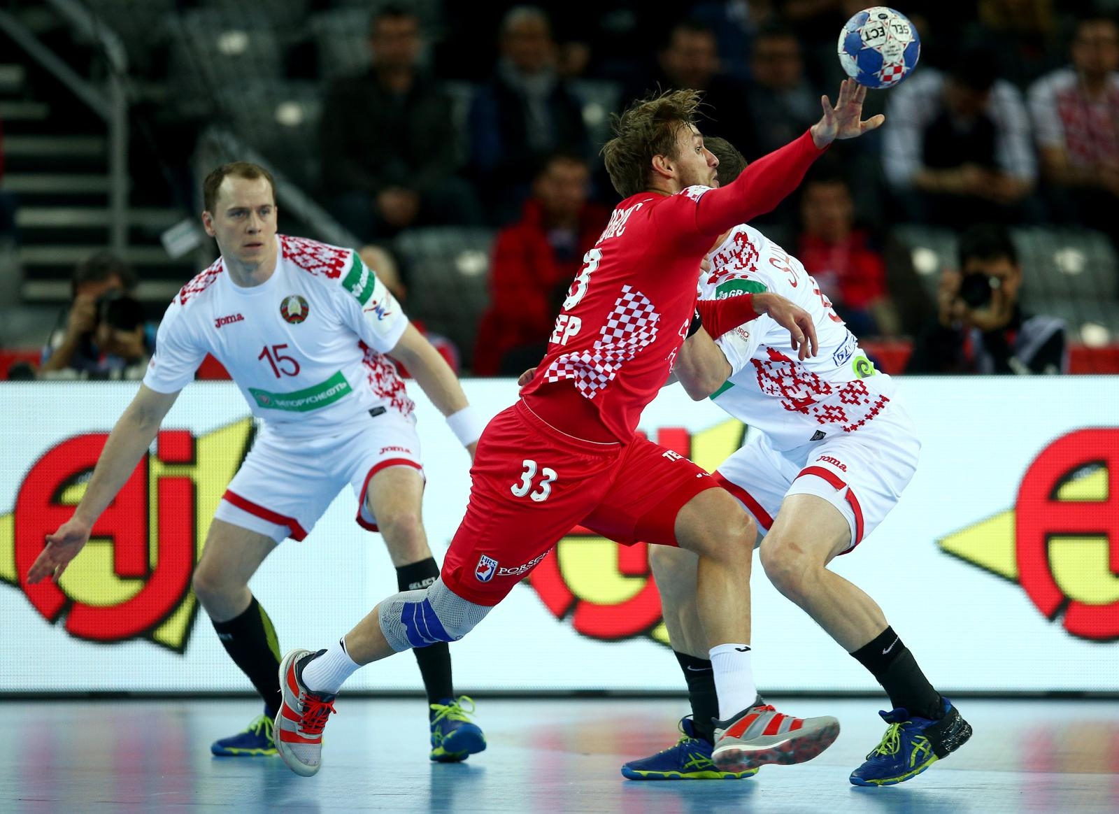 Arena Zagreb, Europsko rukometno prvenstvo, skupina I, 1. kolo, Hrvatska – Bjelorusija. Arena Zagreb, Europsko rukometno prvenstvo, skupina I, 1. kolo, Hrvatska – Bjelorusija.