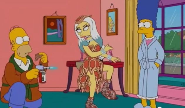Lady Gaga u Simpsonima, screenshot