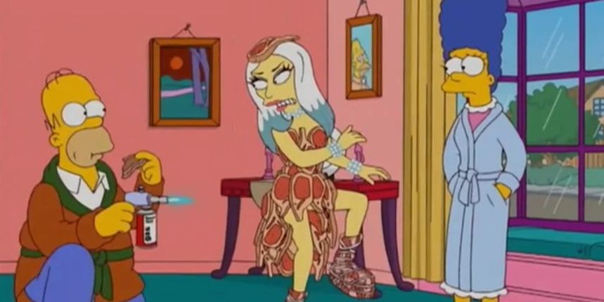 Lady Gaga u Simpsonima, screenshot Lady Gaga u Simpsonima, screenshot