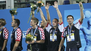 Rim, 010809. 
13 Svjetsko prvenstvo prvenstvo Rim 2009.
Vaterpolo utakmica za trece mjesto:  Hrvatska – Amerika
Foto: Vladimir Dugandzic / CROPIX