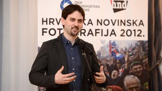 Zagreb, 250313.
Hrvatsko novinarsko drustvo, Perkovceva 2.
U Novinarskom domu odrzana je svecana dodjela nagrada za najbolje hrvatske novinske fotografije.
Zbor fotoreportera Hrvatske izbor najboljih novinskih fotografija organizira vec desetu godinu za r