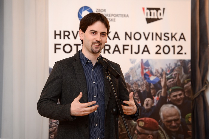 Zagreb, 250313.
Hrvatsko novinarsko drustvo, Perkovceva 2.
U Novinarskom domu odrzana je svecana dodjela nagrada za najbolje hrvatske novinske fotografije.
Zbor fotoreportera Hrvatske izbor najboljih novinskih fotografija organizira vec desetu godinu za r