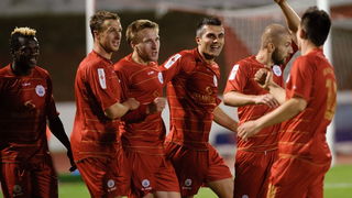 Split, 150912.
Stadion Park mladezi.
Nogometna utakmica 8. kola MAXtv 1. HNL Prve lige izmedju RNK Split i NK Zadar.
Na fotografij: slavlje igraca Splita nakon drugog pogotka koji je postigao Mate Pehar.
Foto:Tom Dubravec / CROPIX Split, 150912.
Stadion Park mladezi.
Nogometna utakmica 8. kola MAXtv 1. HNL Prve lige izmedju RNK Split i NK Zadar.
Na fotografij: slavlje igraca Splita nakon drugog pogotka koji je postigao Mate Pehar.
Foto:Tom Dubravec / CROPIX