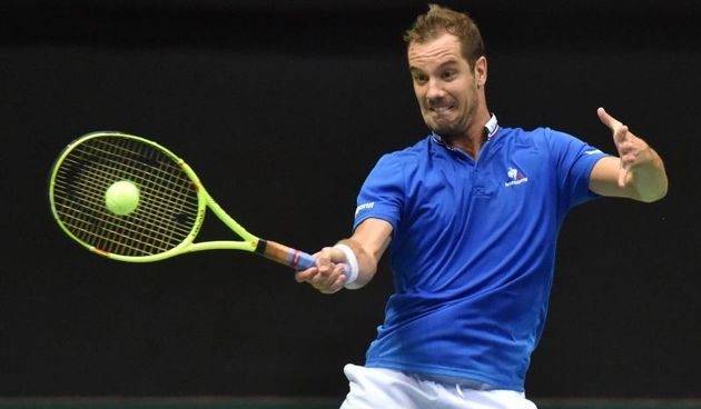 Polufinale Davis Cupa, Hrvatska – Francuska, Marin Cilic – Richard Gasquet. Photo: Hrvoje Jelavic/PIXSELL