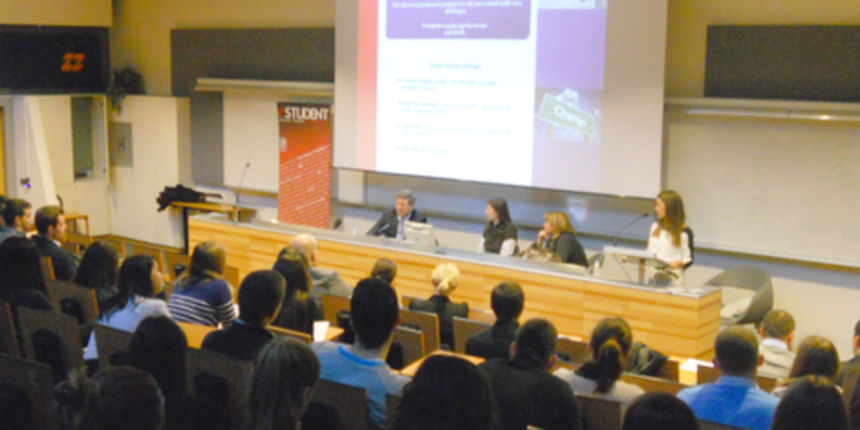 Mrsić na Ekonomskom fakultetu, foto: Media servis