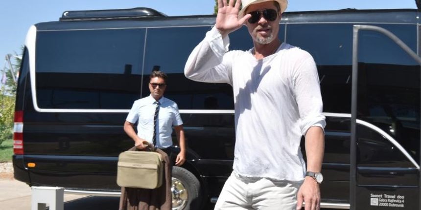 Brad Pitt napustio je Hrvatsku poletjevši privatnim zrakoplovom iz Zračne luke Zadar. Photo: Dino Stanin/PIXSELL Brad Pitt napustio je Hrvatsku poletjevši privatnim zrakoplovom iz Zračne luke Zadar. Photo: Dino Stanin/PIXSELL