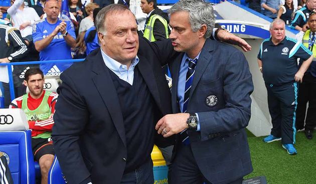 Dick Advocaat i Jose Mourinho, foto: premierleague