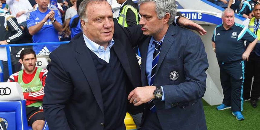 Dick Advocaat i Jose Mourinho, foto: premierleague
