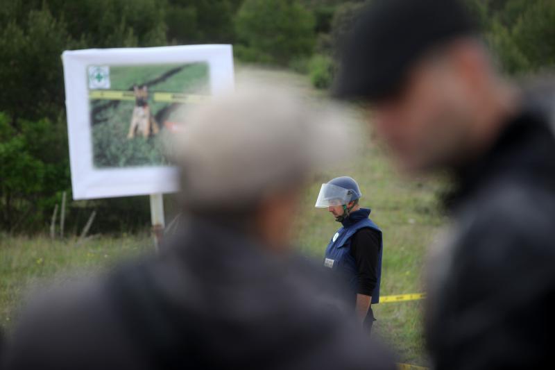 11. medjunarodni simpozij MINE ACTION 2014 odrzan je na podrucju nekadasnje vojne baze Sepurine, gdje su predstavljeni nacini u razminiravanju. Photo: Filip Brala/PIXSELL 11. medjunarodni simpozij MINE ACTION 2014 odrzan je na podrucju nekadasnje vojne baze Sepurine, gdje su predstavljeni nacini u razminiravanju. Photo: Filip Brala/PIXSELL