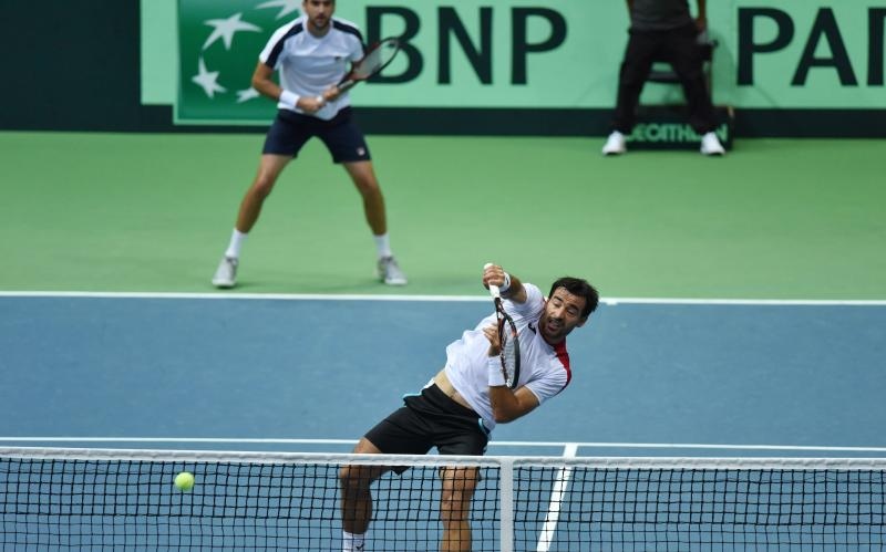 Davis Cup: Ivan Dodig/Marin Čilić – Nicolas Mahut/Pierre-Hugues Herbert 3-1. Photo. Hrvoje Jelavić/PIXSELL