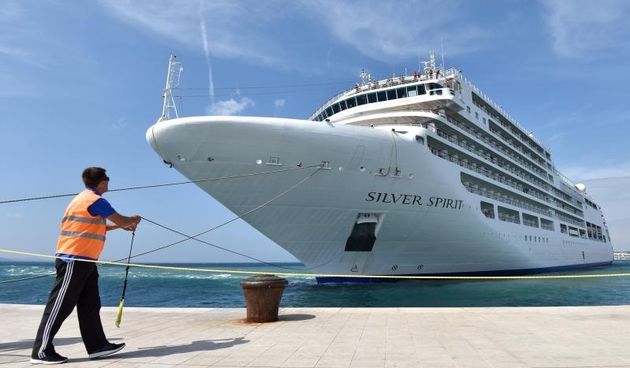 Kruzer Silver Spirit u Zadru 15. rujna 2015.  Foto: Dino Stanin/PIXSELL