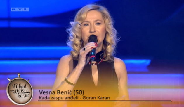 Vesna Benić u talk glazbenom showu “Nikad nije kasno”