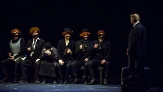 08.11.2013., Zagreb – Premijera predstave Osmi povjerenik, po romanu Renata Baretica, u reziji Sase Anocica. Photo: Daniel Kasap/PIXSELL