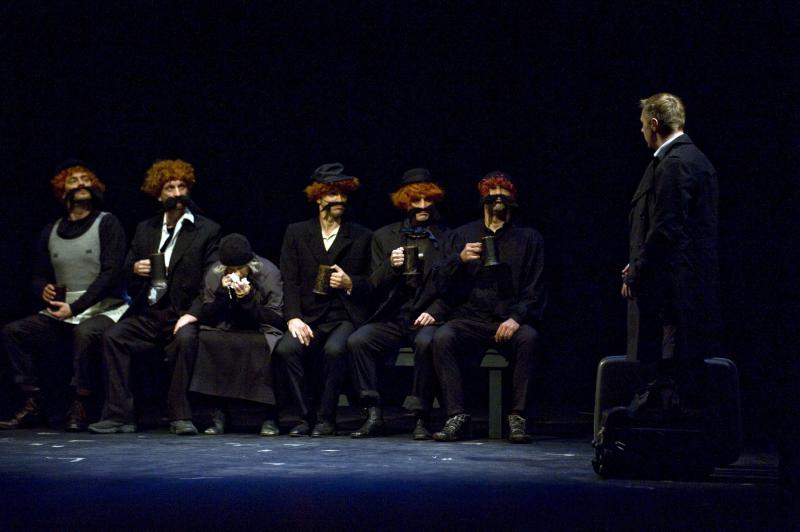 08.11.2013., Zagreb – Premijera predstave Osmi povjerenik, po romanu Renata Baretica, u reziji Sase Anocica. Photo: Daniel Kasap/PIXSELL