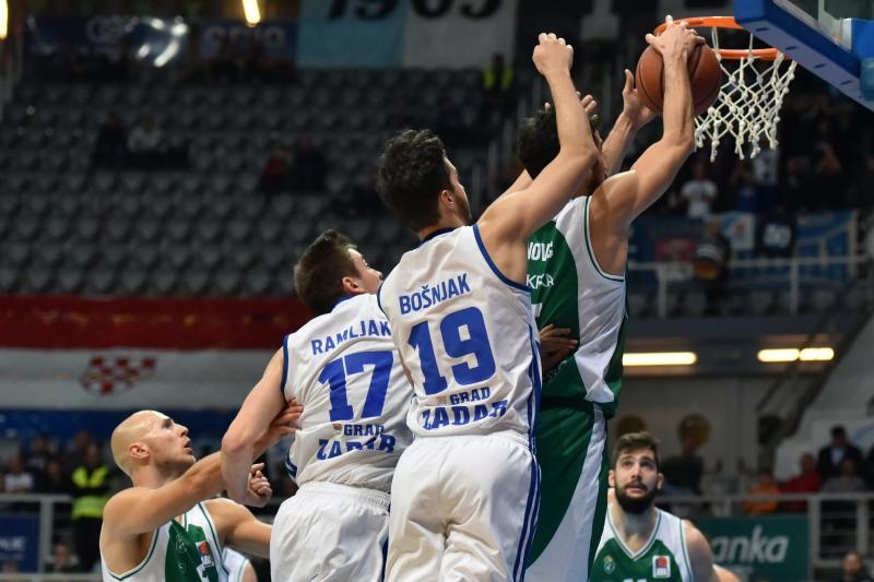 ABA liga, 15. kolo, KK Zadar – KK Krka 67-74. Photo: Dino Stanin/PIXSELL ABA liga, 15. kolo, KK Zadar – KK Krka 67-74. Photo: Dino Stanin/PIXSELL