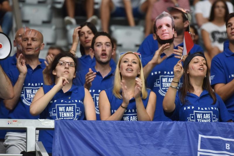 Polufinale Davis Cupa, Hrvatska – Francuska, 2. meč, Marin Čilić – Lucas Pouille. Photo: Hrvoje Jelavić/PIXSELL Polufinale Davis Cupa, Hrvatska – Francuska, 2. meč, Marin Čilić – Lucas Pouille. Photo: Hrvoje Jelavić/PIXSELL