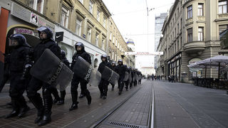 Zadarski branitelji na prosvjedu u Zagrebu 26. veljace 2011, Foto: Leo Banic Zadarski branitelji na prosvjedu u Zagrebu 26. veljace 2011, Foto: Leo Banic