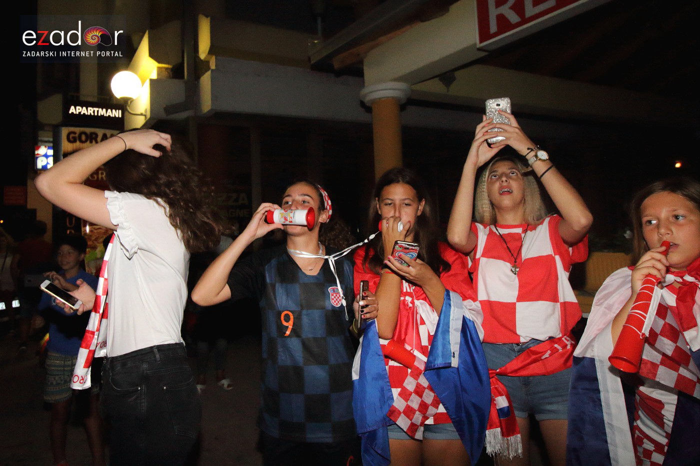 Bibinje: Navijanje za Vatrene i fešta nakon pobjede nad Engleskom