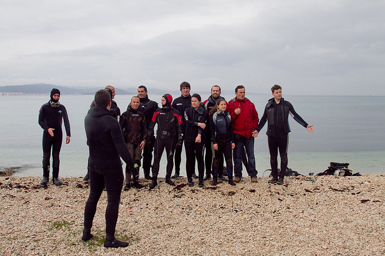 Ekološka akcija čišćenja podmorja u Bibinjama, foto: Leo Banić Ekološka akcija čišćenja podmorja u Bibinjama, foto: Leo Banić