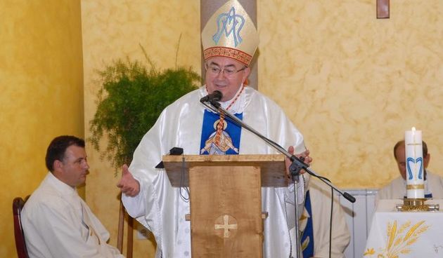 Kardinal Vinko Puljic predvodio Svetu misu u Slavonskom Brodu na hodocasnickom danu Gospi Brze Pomoci. Photo: Ivica Galovic/PIXSELL