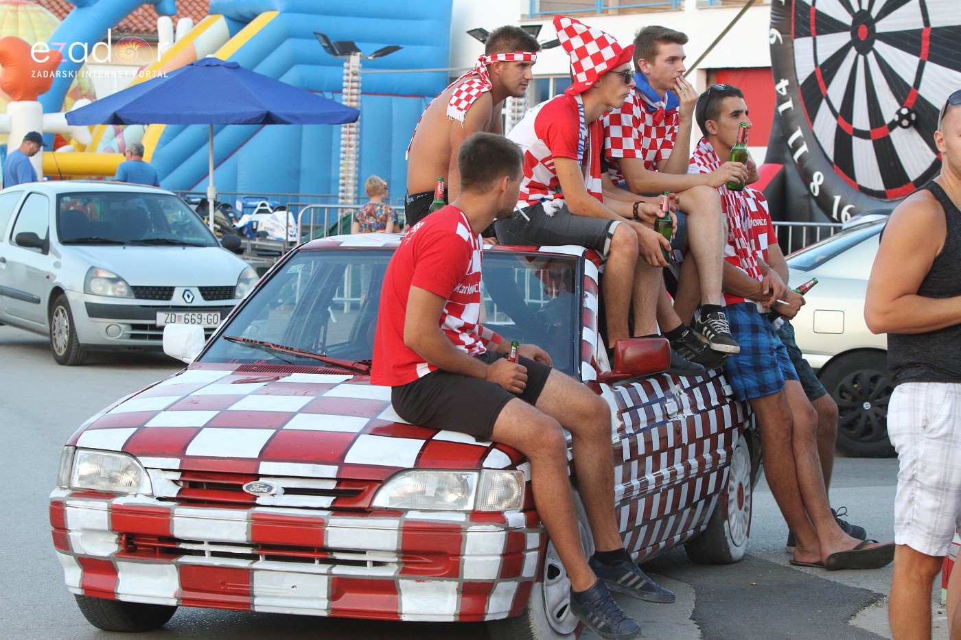 Bibinje: Navijanje za Vatrene i fešta nakon pobjede nad Engleskom