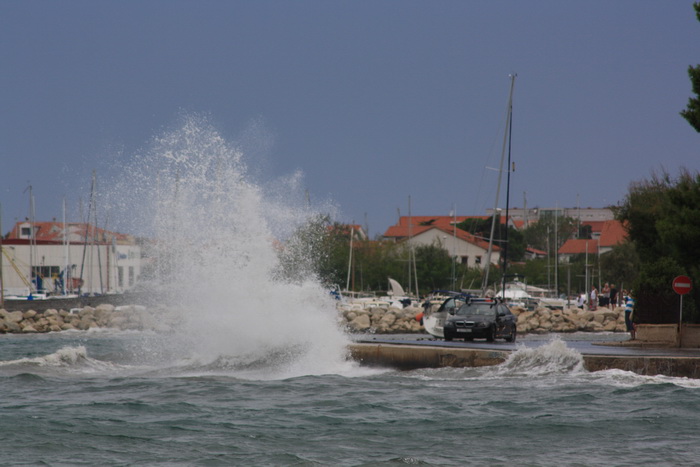 Tramontana u Zadru 26. kolovoza 2012.