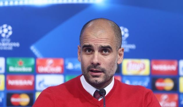 08.12.2015., Zagreb – Konferencija za novinare trenera i dvojice igraca Bayern Muenchena uoci sutrasnje utakmice 6. kola Lige prvaka protiv Dinama. Pep Guardiola, trener FC Bayern Muenchena. Photo: Zeljko Lukunic/PIXSELL
