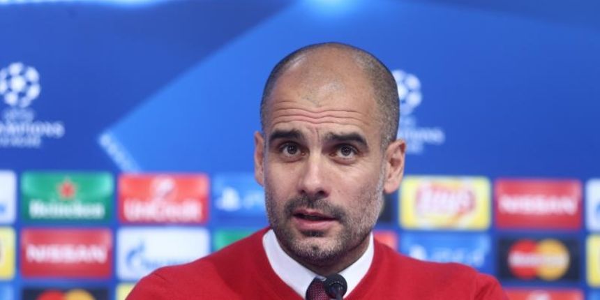 08.12.2015., Zagreb – Konferencija za novinare trenera i dvojice igraca Bayern Muenchena uoci sutrasnje utakmice 6. kola Lige prvaka protiv Dinama. Pep Guardiola, trener FC Bayern Muenchena. Photo: Zeljko Lukunic/PIXSELL