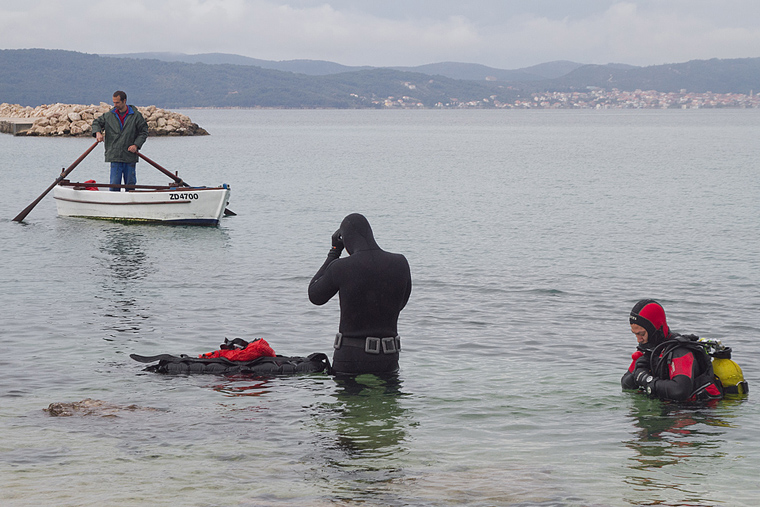 Ekološka akcija čišćenja podmorja u Bibinjama, foto: Leo Banić Ekološka akcija čišćenja podmorja u Bibinjama, foto: Leo Banić