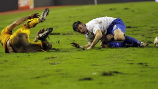 Split, 011210. 
Stadion HNK Hajduka u Poljudu.    
UEFA Europska liga utakmica HNK Hajduk – FC AEK. 
Na slici: Ante Vukusic.
Foto: Duje Klaric / CROPIX