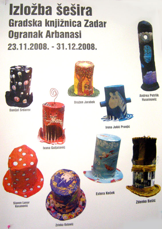 Izložba šešira hrvatskih ilustratora