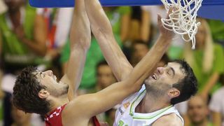 Europsko prvenstvo u kosarci Eurobasket Slovenija 2013., skupina C. Slovenija – Hrvatska 74-76. Photo: Igor Kralj/PIXSELL Europsko prvenstvo u kosarci Eurobasket Slovenija 2013., skupina C. Slovenija – Hrvatska 74-76. Photo: Igor Kralj/PIXSELL