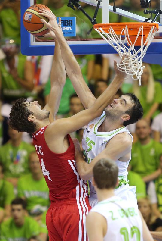 Europsko prvenstvo u kosarci Eurobasket Slovenija 2013., skupina C. Slovenija – Hrvatska 74-76. Photo: Igor Kralj/PIXSELL Europsko prvenstvo u kosarci Eurobasket Slovenija 2013., skupina C. Slovenija – Hrvatska 74-76. Photo: Igor Kralj/PIXSELL
