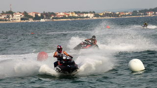Vir: Slobodan trening na plaži Jadro pred utrke Alpe Adria Jest Ski Toura. Foto: Kažimir Škrbić/Virski list