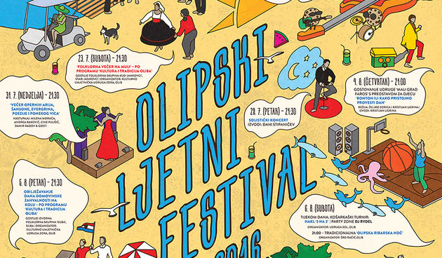 Olipski ljetni festival 2016, otok Olib