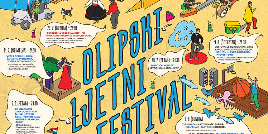 Olipski ljetni festival 2016, otok Olib