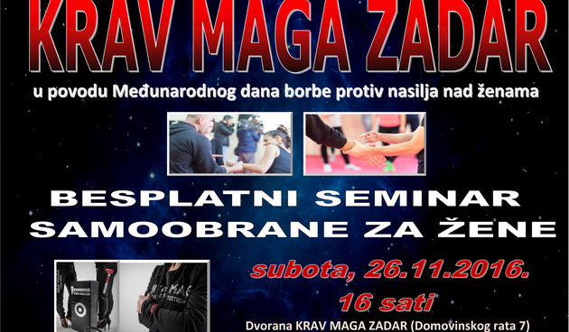 Krav Maga Zadar u subotu organizira besplatni trening seminar za žene