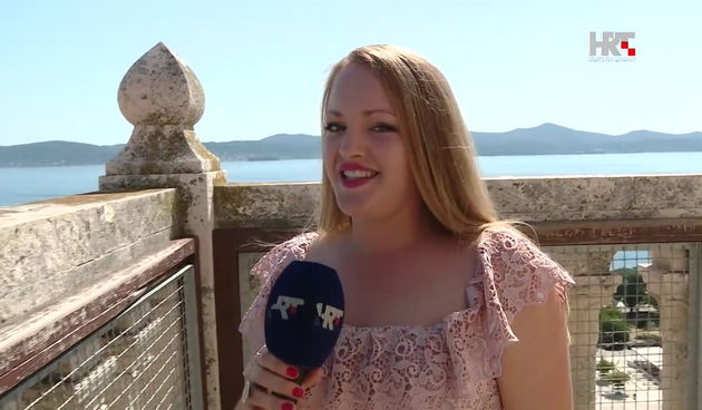 Nela Šarić na kampanelu sv. Stošije