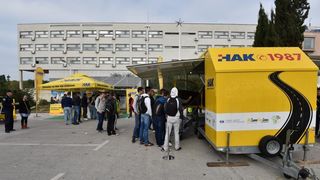 Auto klub Zadar prezentirao simulator prevrtanja i sudara, Foto: Dino Stanin/PIXSELL Auto klub Zadar prezentirao simulator prevrtanja i sudara, Foto: Dino Stanin/PIXSELL