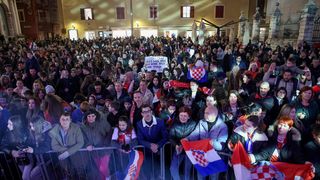 Doček rukometaša u Zadru Doček rukometaša u Zadru