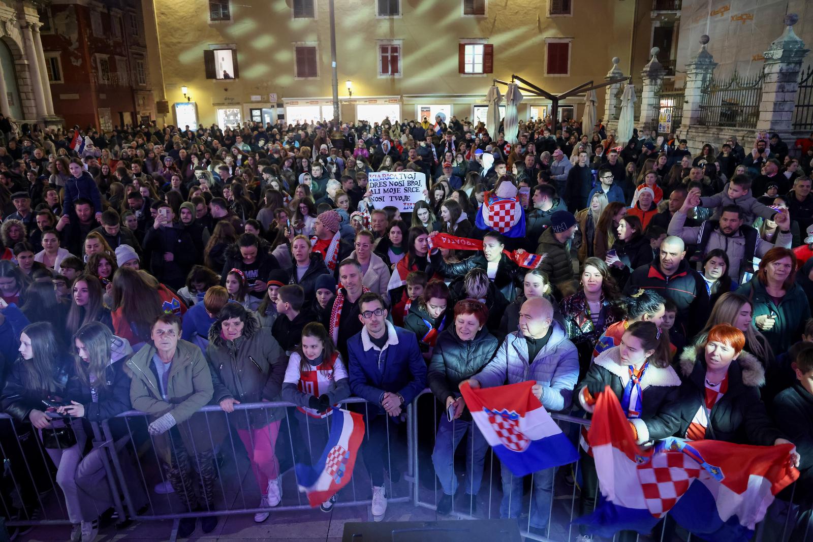 Doček rukometaša u Zadru Doček rukometaša u Zadru