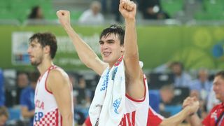 Velika hrvatska fešta u ljubljanskim Stožicama nakon plasmana u polufinale Eurobasketa, Foto. Igor Kralj/PIXSELL Velika hrvatska fešta u ljubljanskim Stožicama nakon plasmana u polufinale Eurobasketa, Foto. Igor Kralj/PIXSELL