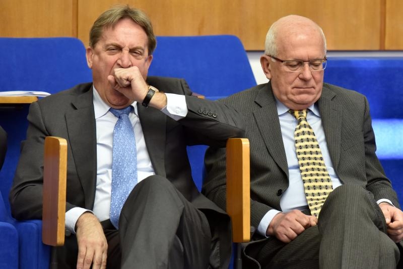 Zadar – Sjednica Gradskog vijeca Grada Zadra. Gradonacelnik Bozidar Kalmeta i zamjenik Zvonimir Vrancic. Reno Sinovcic. Joso Nekic. Danijel Kasap.Photo: Dino Stanin/PIXSELL